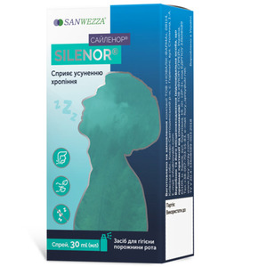 Средство растительное для предотвращения и устранения храпа SILENOR (Сайленор) спрей 30 мл
