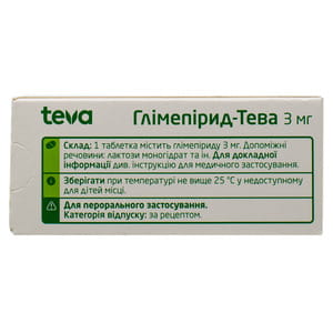 Глімепірид-Тева табл. 3мг №30