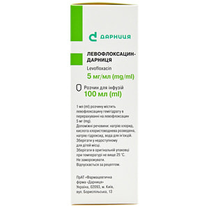 Левофлоксацин-Дарница р-р д/инф. 5мг/мл фл. 100мл