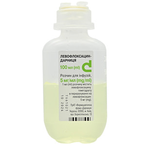 Левофлоксацин-Дарница р-р д/инф. 5мг/мл фл. 100мл
