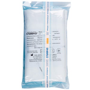 Пеленка поглощающая "впитывающая" стерильная Славна размер 60 см х 60 см с адгезивным краем 1 шт