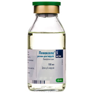 Леваксела р-н д/інф. 5мг/мл фл. 100мл №1