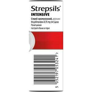 Стрепсилс Интенсив спрей оромукозн. р-р 8,75мг/доза фл. 15мл