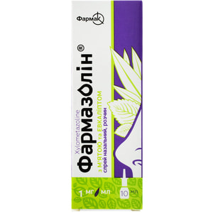 Фармазолин с мятой и эвкалиптом спрей назал. р-р 1мг/мл фл. 10мл