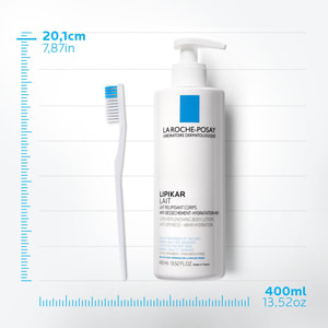 Молочко для тела La Roche-Posay (Ля Рош-Позе) Липикар средство липидовосстанавливающее для сухой и очень сухой кожи младенцев, детей и взрослых 400 мл