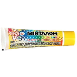 Бальзам для відновлення шкіри Мінталон дитячий захист та допомога при опіках, ранах та укусах комарів туба 30 г