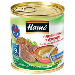 Пюре мясное детское HAME (Хаме) Говядина с языком 100 г