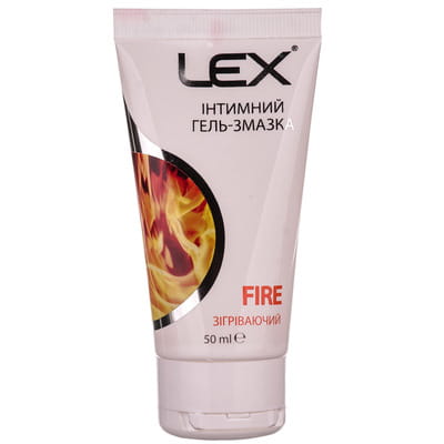 Гель-змазка лубрикант LEX (Лекс) Fire (Файер) розігріваюча 50 мл
