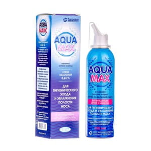 Аквамакс спрей назал. 0,65% балон 150мл