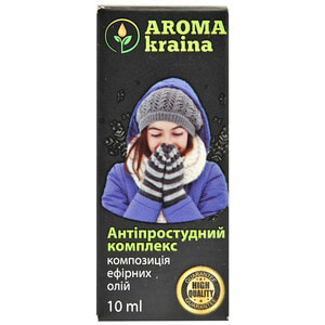 Композиция эфирных масел AROMA KRAINA (Арома краина) Антипростудный комплекс 10 мл