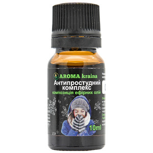Композиция эфирных масел AROMA KRAINA (Арома краина) Антипростудный комплекс 10 мл