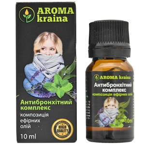 Композиция эфирных масел AROMA KRAINA (Арома краина) Антибронхитный комплекс 10 мл