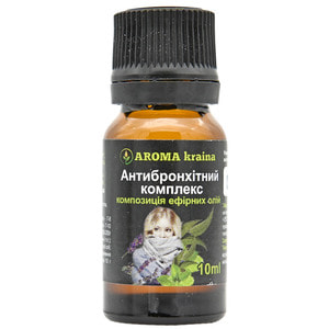 Композиция эфирных масел AROMA KRAINA (Арома краина) Антибронхитный комплекс 10 мл