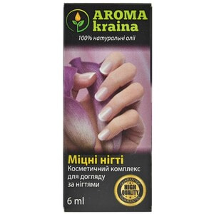 Косметический комплекс AROMA KRAINA (Арома краина) для ухода за ногтями Крепкие ногти 6 мл