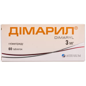 Дімарил табл. 3мг №60
