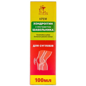 Крем для суставов Эколек хондроитин с экстрактом сабельника 100 мл
