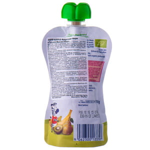 Пюре фруктове дитяче Хіпп Груша-Банан-Ківі з 6-ти місяців дой-пак 100г