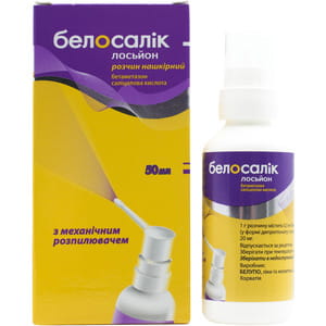 Белосалік лосьйон р-н нашкірн. фл. з мех. розп. 50мл