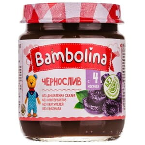 Пюре фруктове дитяче BAMBOLINA (Бамболіна) Чорнослив з 4-х місяців 100 г