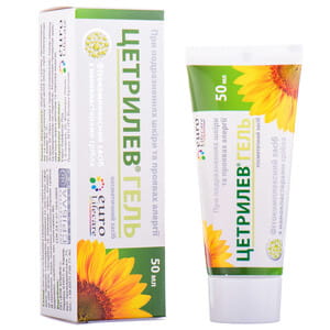 Гель для тіла Цетрилев при подразненнях шкіри та проявах алергії туба 50 мл