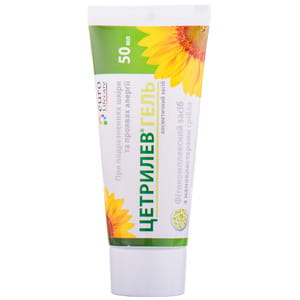 Гель для тіла Цетрилев при подразненнях шкіри та проявах алергії туба 50 мл