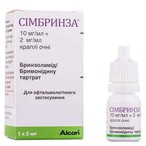 Симбринза кап. глаз. фл. 5мл №1