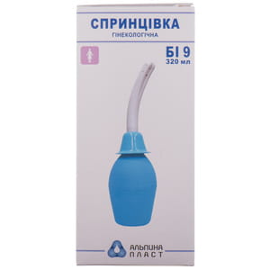 Спринцовка (клизма, груша) поливинилхлоридная тип БИ 9 ирригационная гинекологическая объем 320 мл