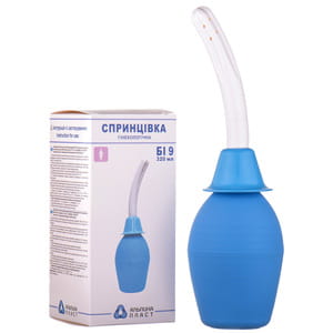 Спринцовка (клизма, груша) поливинилхлоридная тип БИ 9 ирригационная гинекологическая объем 320 мл
