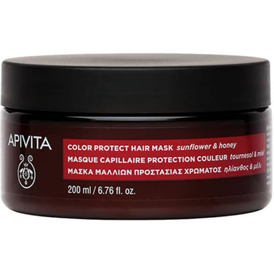 Маска для волос APIVITA (Апивита) защита цвета с подсолнухом и мёдом для окрашенных волос 200 мл