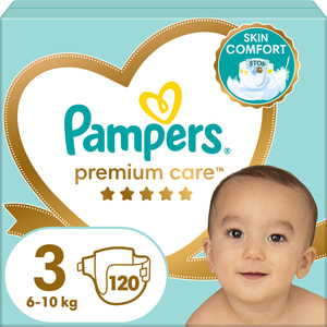 Підгузки для дітей PAMPERS Premium Care (Памперс Преміум) Midi (міді) 3 від 5 до 9 кг (від 6 до 10 кг) мега упаковка 120 шт
