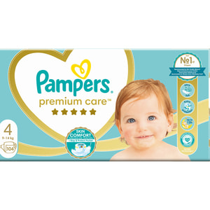 Подгузники для детей PAMPERS Premium Care (Памперс Премиум) Maxi (Макси) 4 от 9 до 14 кг мега упаковка 104 шт