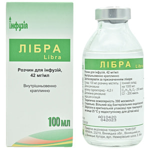 Либра р-р д/инф. 42мг/мл бут. 100мл