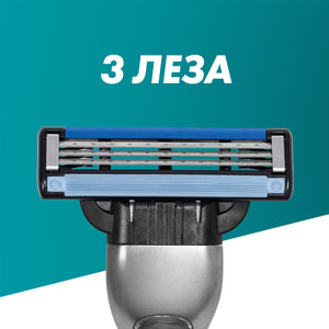 Кассеты сменные для бритья GILLETTE Mach 3 (Жиллет мак 3 три) 2 шт