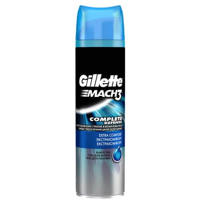 Гель для бритья GILLETTE Mach 3 (Жиллет мак 3 три) Extra Comfort (Экстра Комфорт) 200 мл