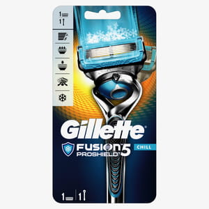 Бритва GILLETTE Fusion (Жілет Фьюжин) ProShield Chill (Прошилд ) з однією змінною касетою
