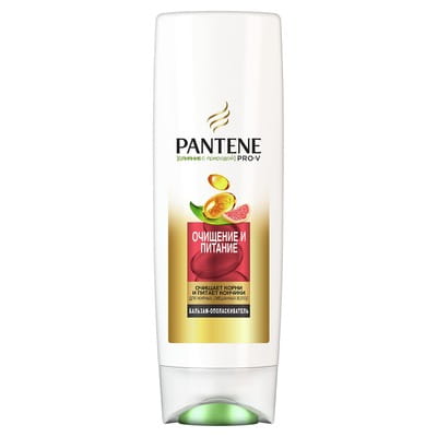 Бальзам-ополаскиватель для волос PANTENE (Пантин) Nature Fusion очищение и питание 360 мл