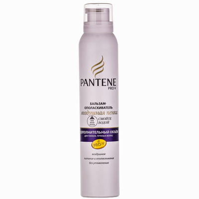 Бальзам-ополаскиватель для волос  PANTENE (Пантин) Воздушная пенка Дополнительный объем 180 мл