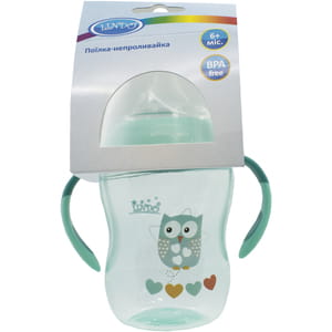 Поилка-непроливайка детская LINDO (Линдо) артикул А 42 с силиконовым носиком серии Premium с 6 месяцев 260 мл