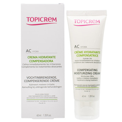 Крем для лица и шеи Topicrem (Топикрем) AC увлажняющий компенсирующий для жирной кожи 40 мл