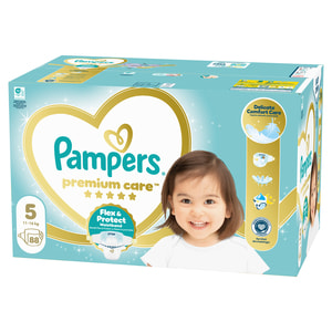 Підгузки для дітей PAMPERS Premium Care (Памперс Преміум) Junior (Юніор) 5 від 11 до 16 кг мега серія упаковка 88 шт