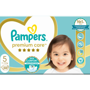 Подгузники для детей PAMPERS Premium Care (Памперс Премиум) Junior (Юниор) 5 от 11 до 16 кг мега серия упаковка 88 шт