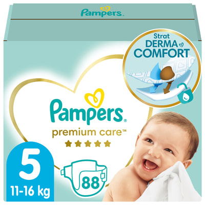 Підгузки для дітей PAMPERS Premium Care (Памперс Преміум) Junior (Юніор) 5 від 11 до 16 кг мега серія упаковка 88 шт