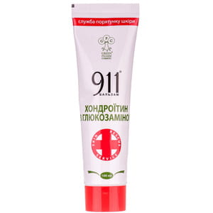 Бальзам 911 Хондроитин с глюкозамином для улучшения работы опорно-двигательного аппарата 100 мл