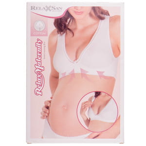 Майка для годування RELAXSAN (Релаксан) жіноча SMART NURSIING BRA M біла