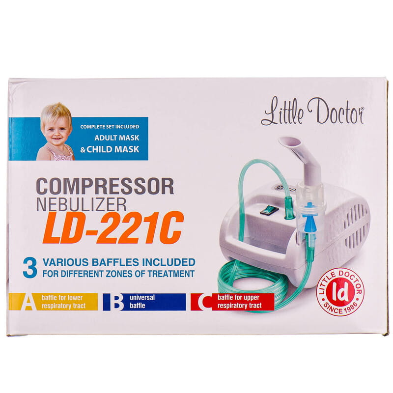 Ингалятор компрессорный LITTLE DOCTOR (Литл Доктор) модель LD-221 С - LITTLE DOCTOR INTERNATIONAL PTE. LTD - Ингаляторы (небулайзеры) и расходные материалы - Аптека 9-1-1