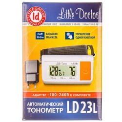 Вимірювач (тонометр) артеріального тиску цифровий LITTLE DOCTOR (Літл Доктор) модель LD-23L автоматичний зі збільшеною манжетою + адаптер