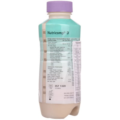 Спеціальний дієтичний продукт суміш для ентерального харчування Нутрікомп Д Нейтральний пляшка 500 мл