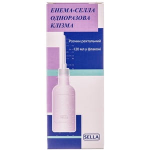 Енема-Селла однораз. клізма р-н ректальн. 16г/6г фл. 120мл №1