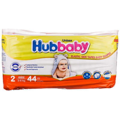 Підгузники для дітей HUBBABY (Хуббебі) Mini (Міні) 2 з масою від 3 до 6 кг 44 шт