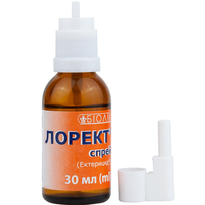 Средство гигиеническо-профилактическое для слизистой оболочки носовой и ротовой полости Лорект спрей (Эктирицид) флакон 30 мл